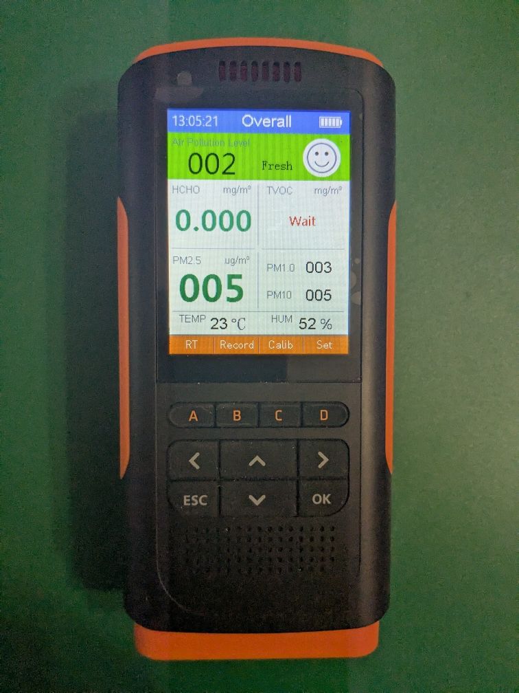 Детектор якості повітря, тестер формальдегіду, CO2, аналізатор.