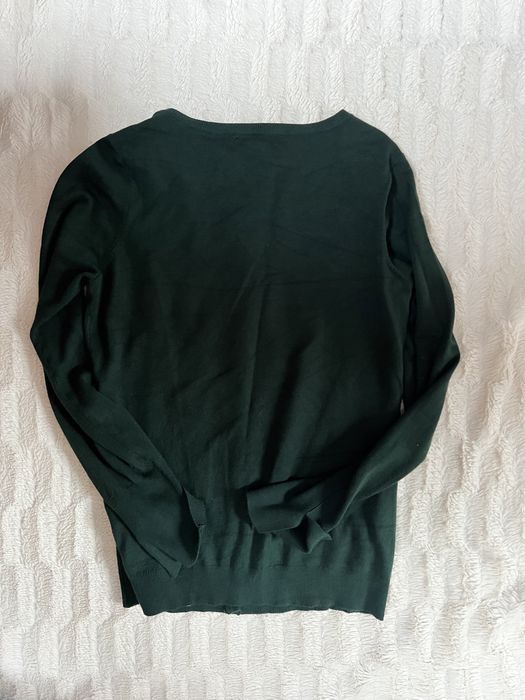 Sweter butelkowa zieleń rozpinany Zara rozmM