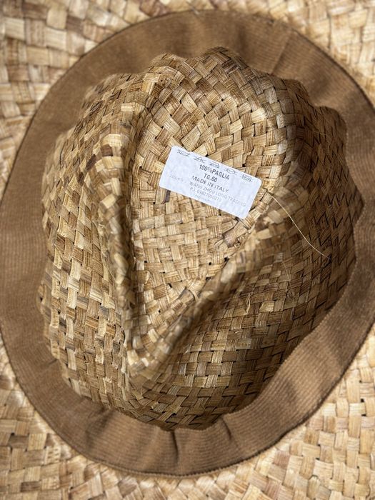 Итальянская шапка панама головной убор ковбой на пляж натурал солома