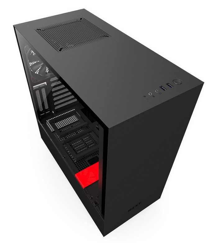 Caixa PC NZXT H500i Black/Red