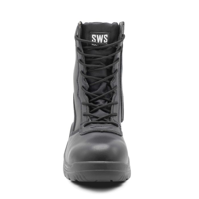 54.95€ Bota Tática Lion S3. Em couro preto, Leve e Confortável.