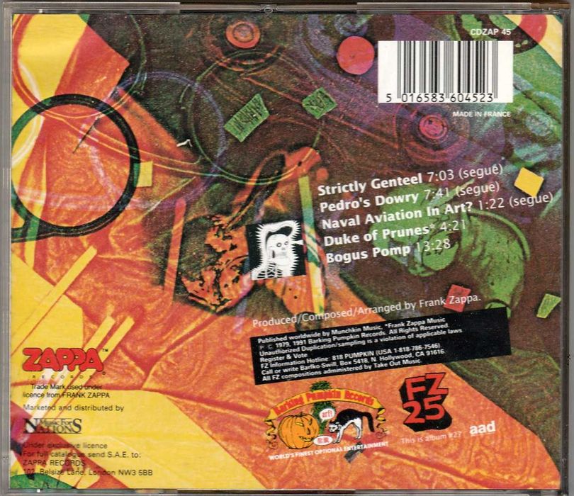 CD Frank Zappa - Orchestral Favorites