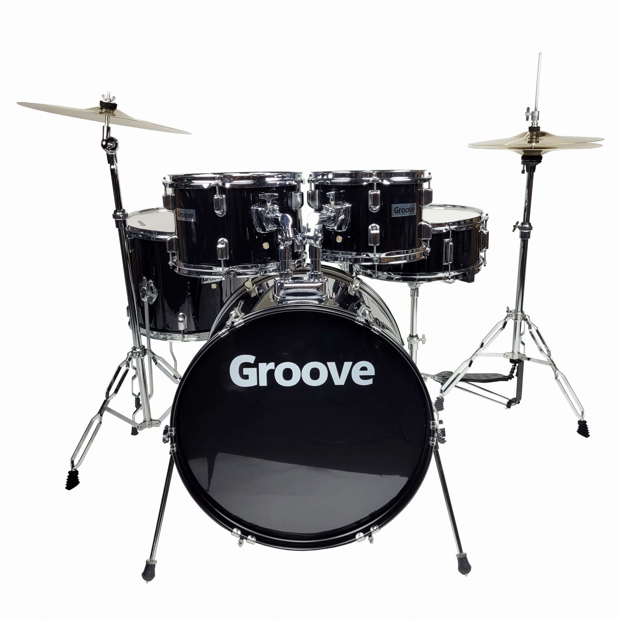 GROOVE Cube Jazz Drum zestaw perkusyjny + B8 zestaw talerzy 14 16 20