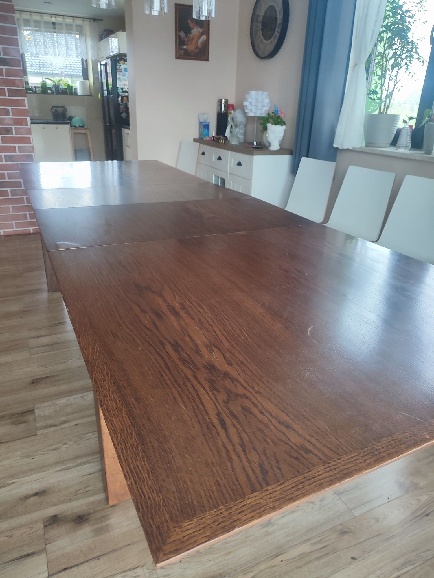 Stół rozkładany dębowy 100 x 200