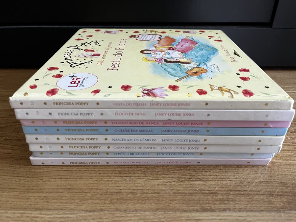 8 livros Princesa Poppy