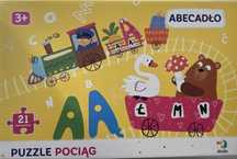 Puzzle Dodo „Abecadło - puzzle pociąg” 21 elementów - dzieci 3+