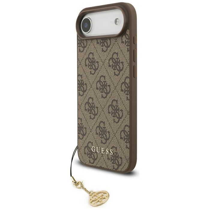 Etui GUESS 4G Charms Collection MagSafe do Iphone 17 Air brązowy