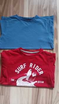 2 szt. t-shirtów 110/116 young style czerwony i niebieski