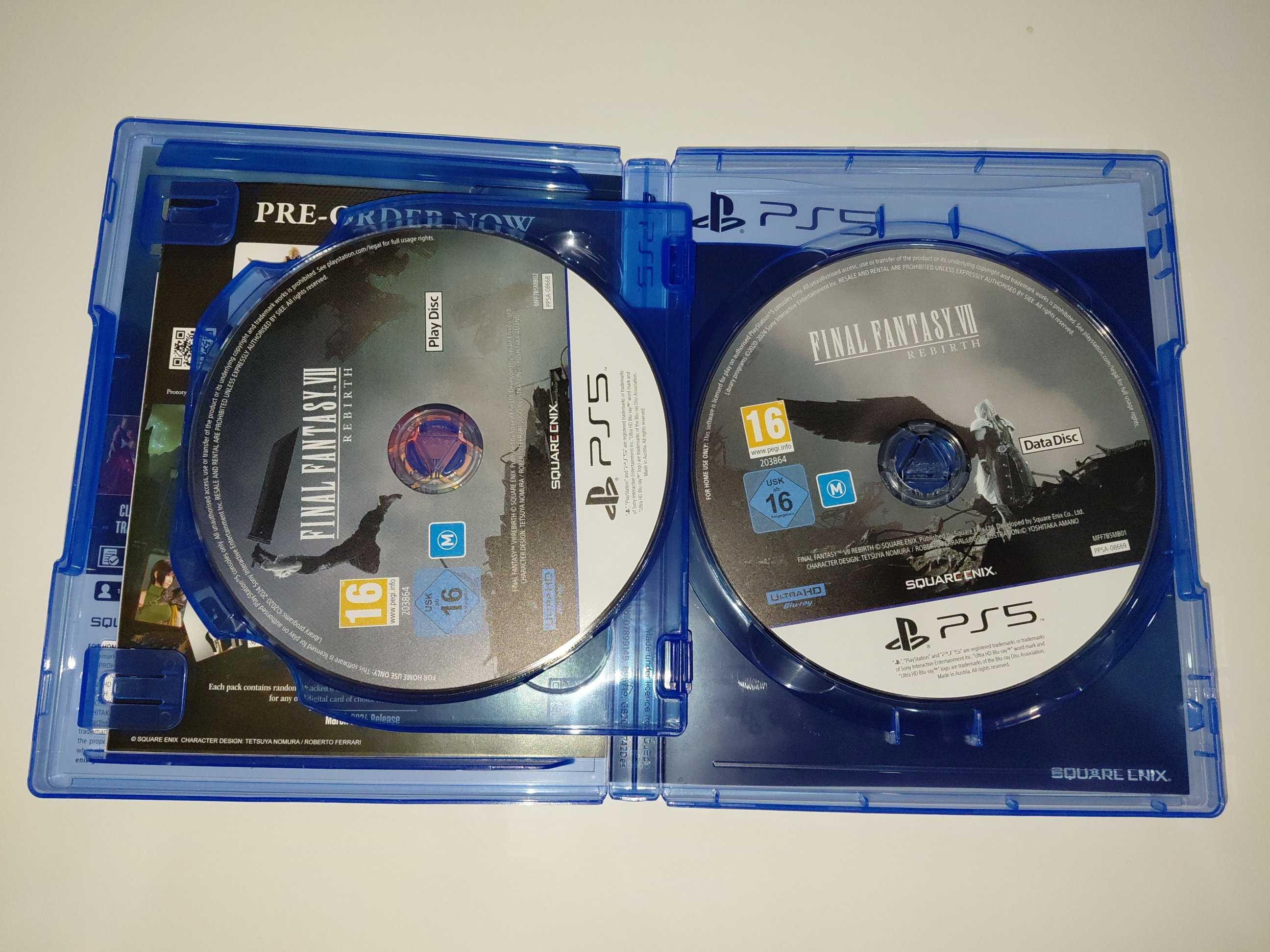 ps5 FINAL FANTASY VII REBIRTH jrpg fabuła i akcja dwustronna okładka