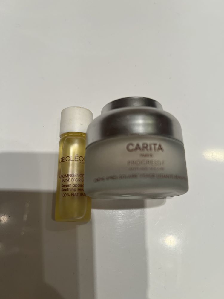 Carita balm i Decleor olejek naturalny