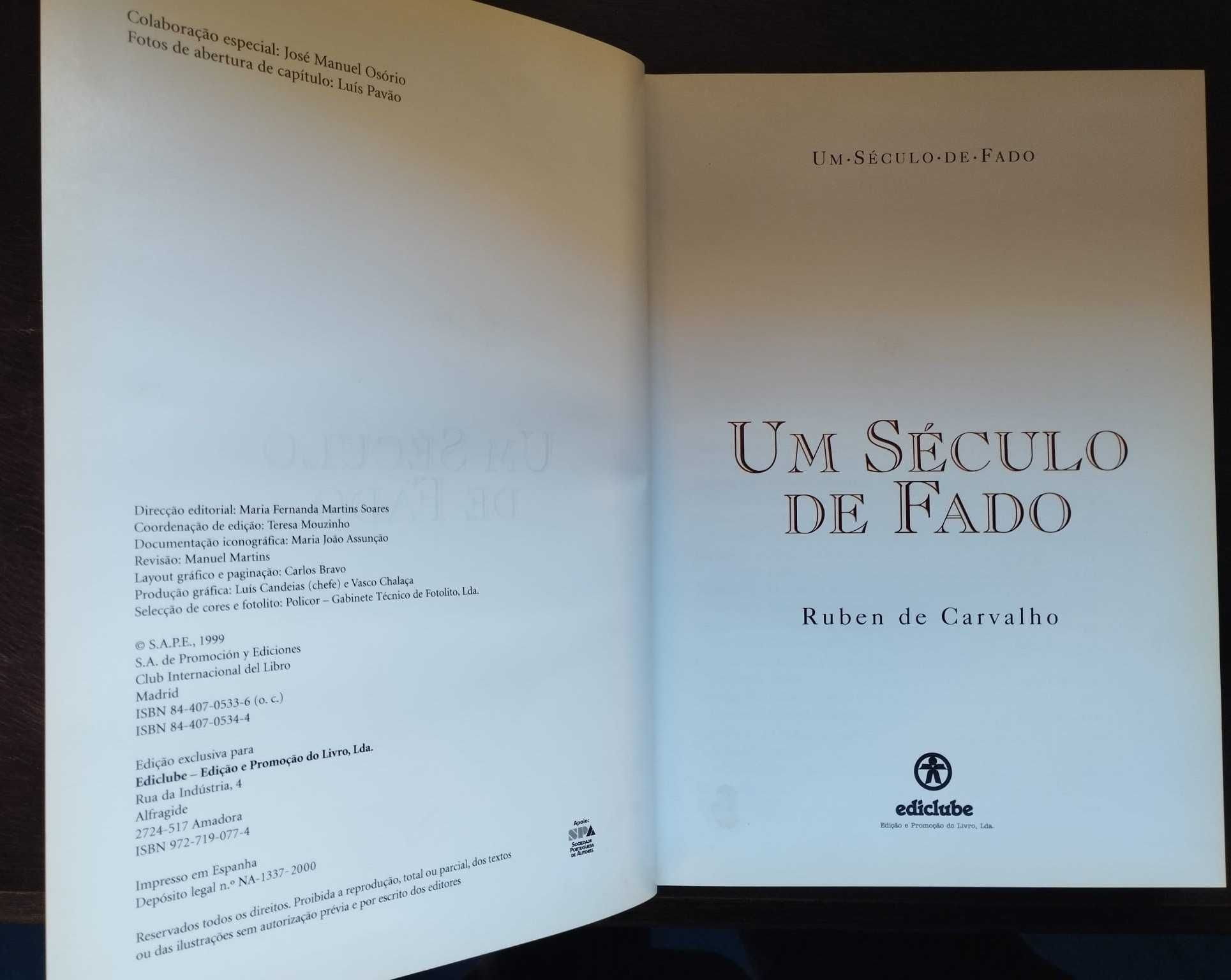Um século de Fado, de Ruben de Carvalho