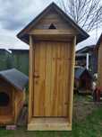 Toaleta drewniana WC sosnowa, wychodek
