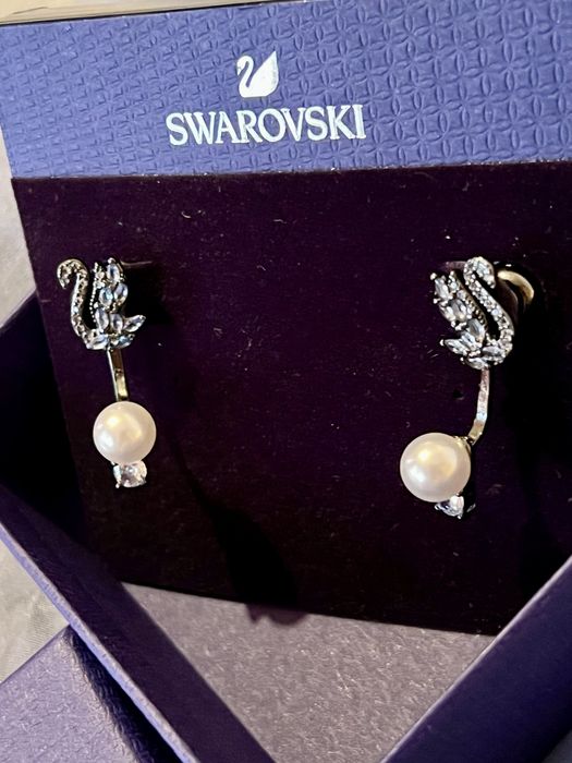 Kolczyki Swarovski Swan