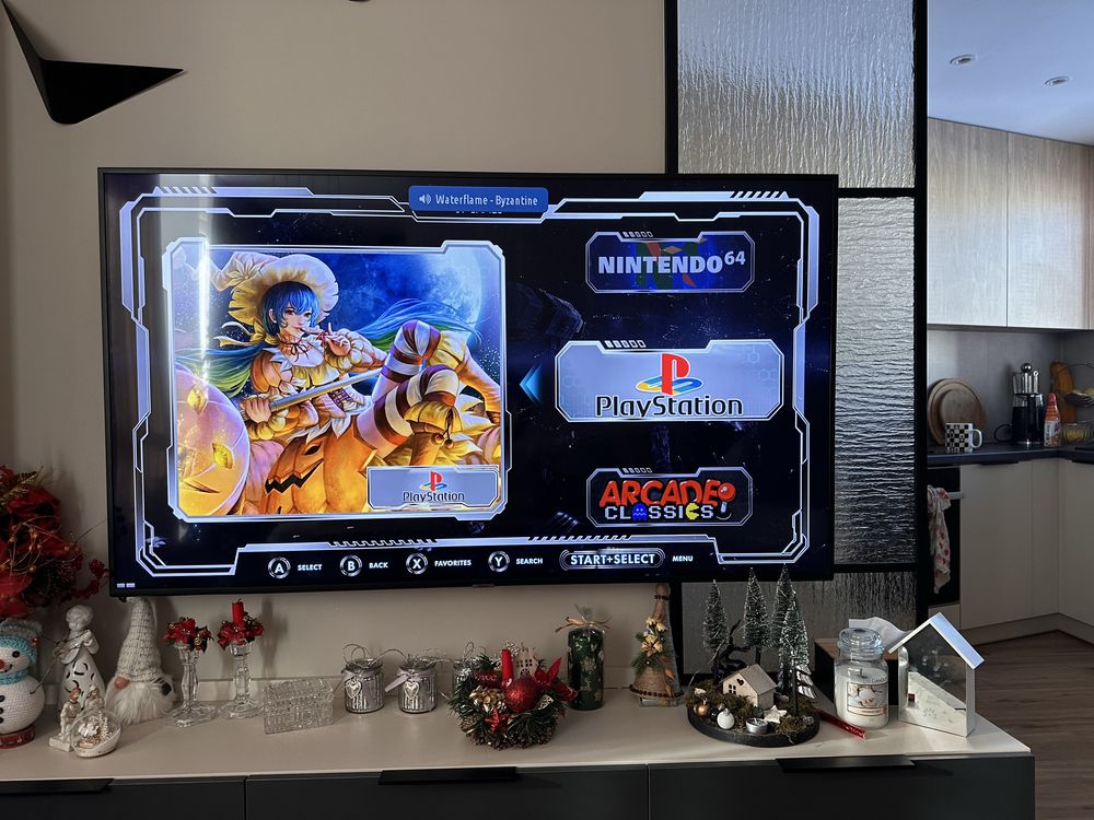 Retro konsola 4k, 55ty gier, ps1, amiga, atari, C64, 2 pady