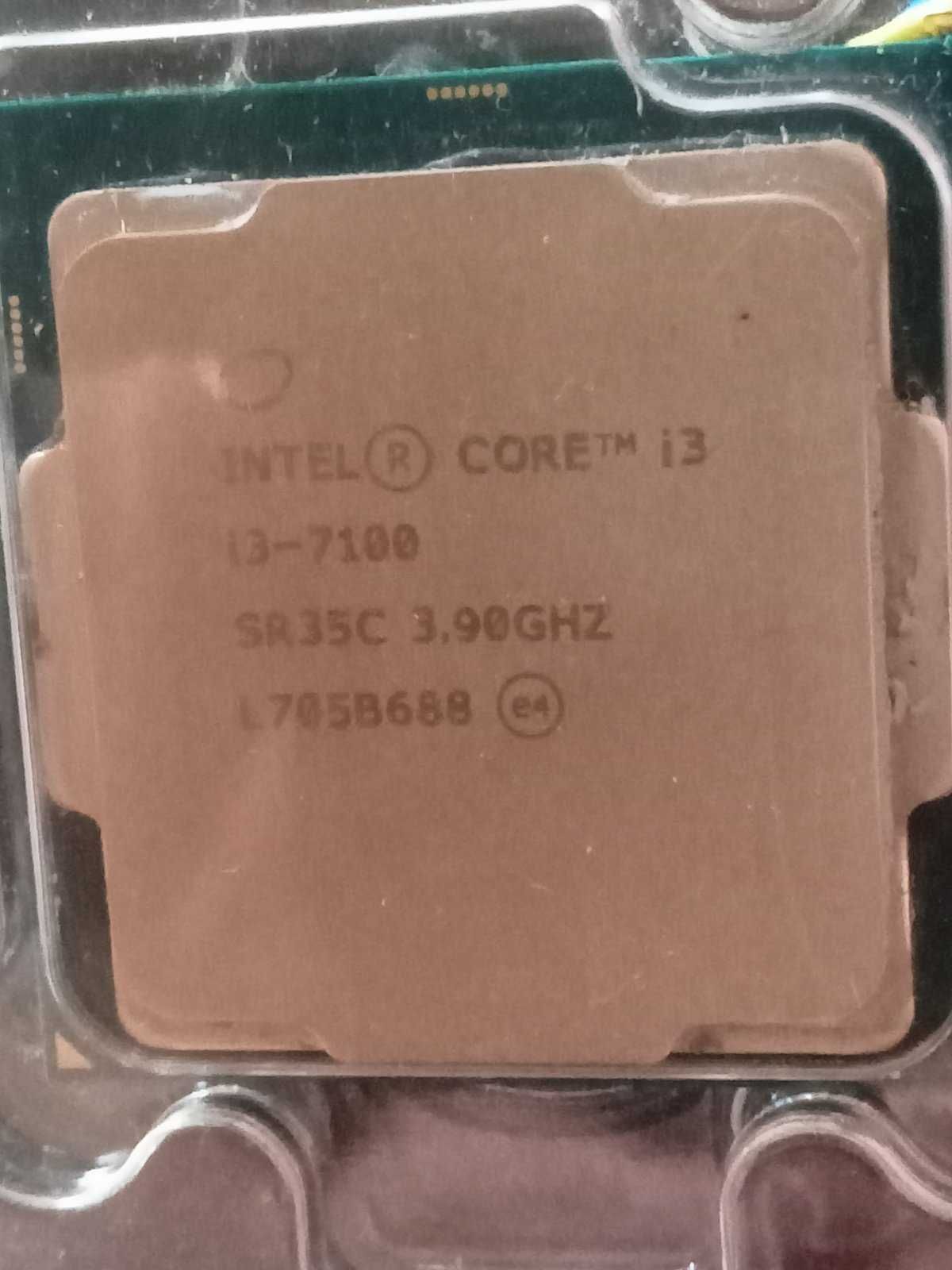 Процессор CORE I3 7100 с родным кулером