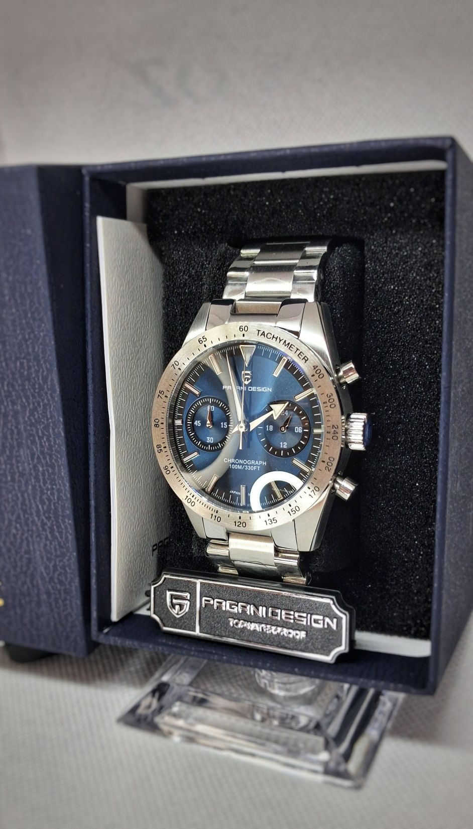Zegarek Pagani Design stalowy, nowy, chrono!