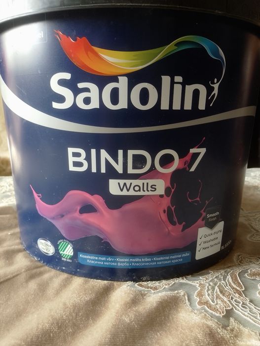 Фарба Sadolin Bindo 7 walls 9l.