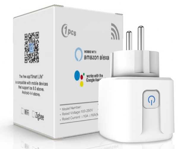 Gniazdko wtyczka SMART WiFi -aplikacja TUYA- zdalne sterowanie - 4szt