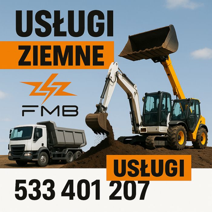 Usługi Koparka | Ładowarka teleskopowa | Ziemne