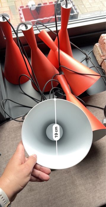 Lampy wiszące stożkowe