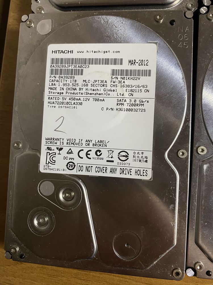 HDD жорсткі диски 1Тб /2Тб