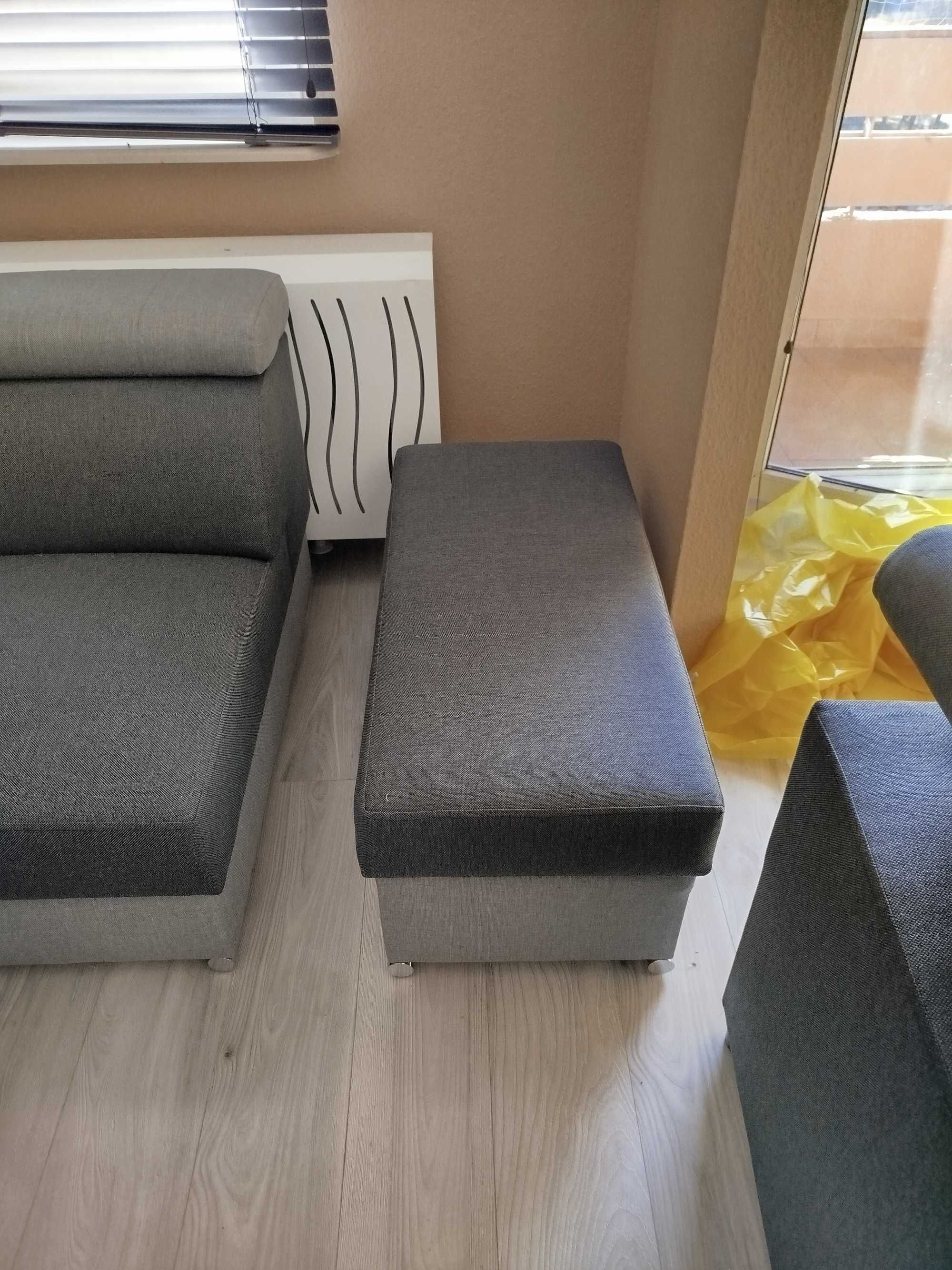 Narożnik z funkcją spania + pojemnik, tanio