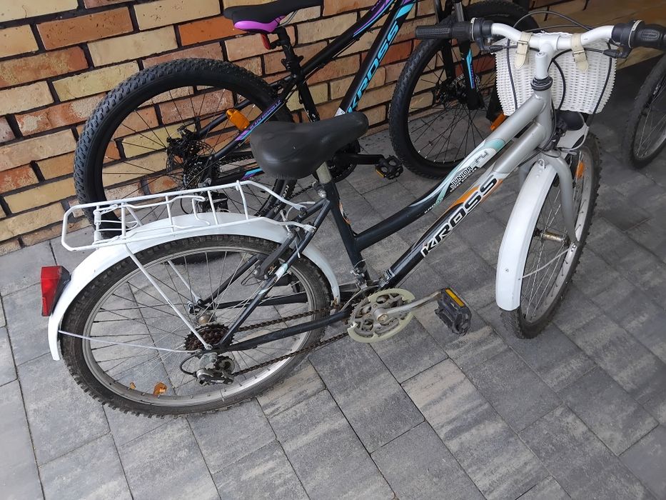 Rower Kross damski dziecięcy 24 cale z koszykiem