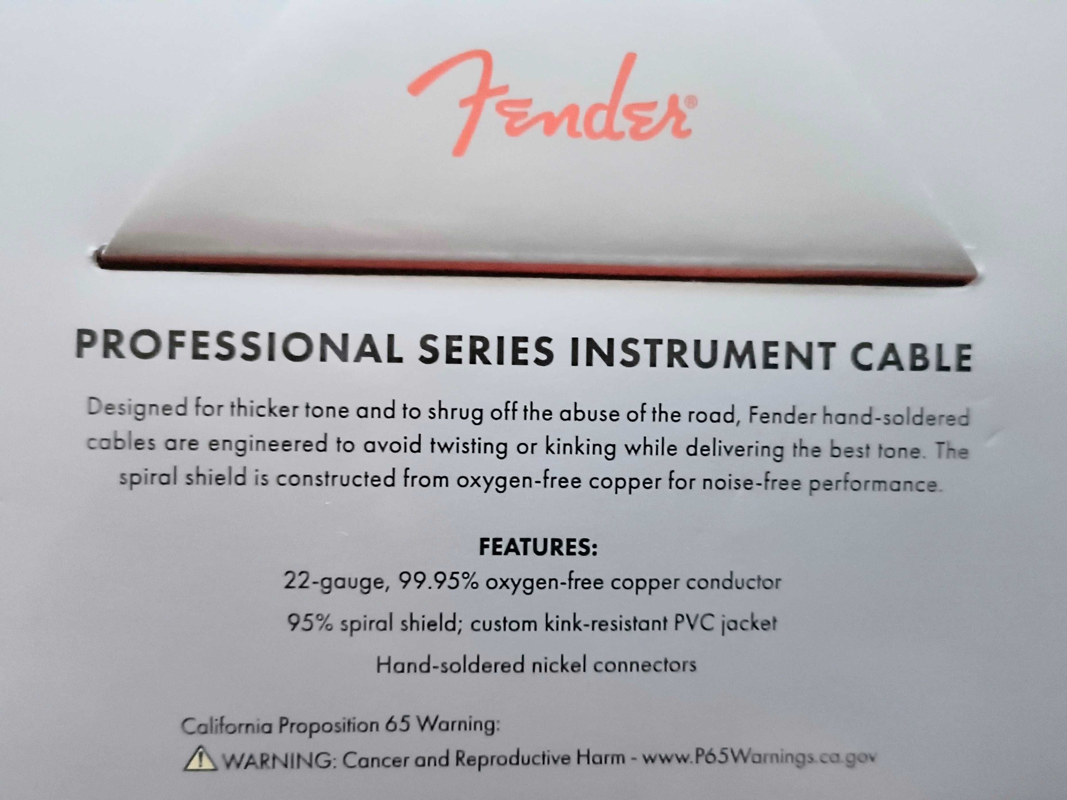 Інструментальний кабель Fender Professional Series STR/STR