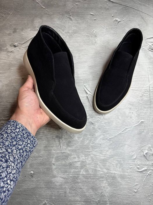 Ботинки Зимние Замшевые мужские LORO PIANA Bottle! ЗАМША+ БАЙКА!