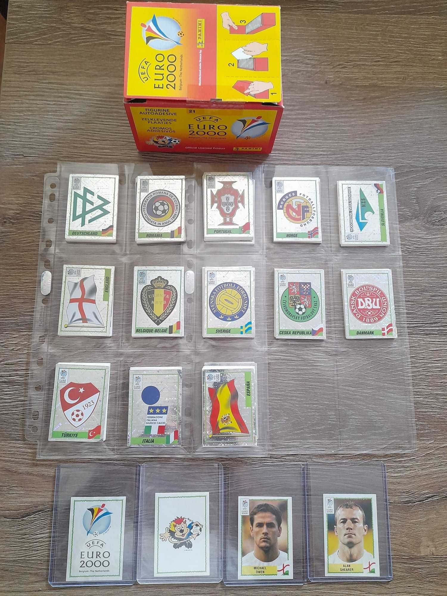 Coleção de cromos por colar do Euro 2000