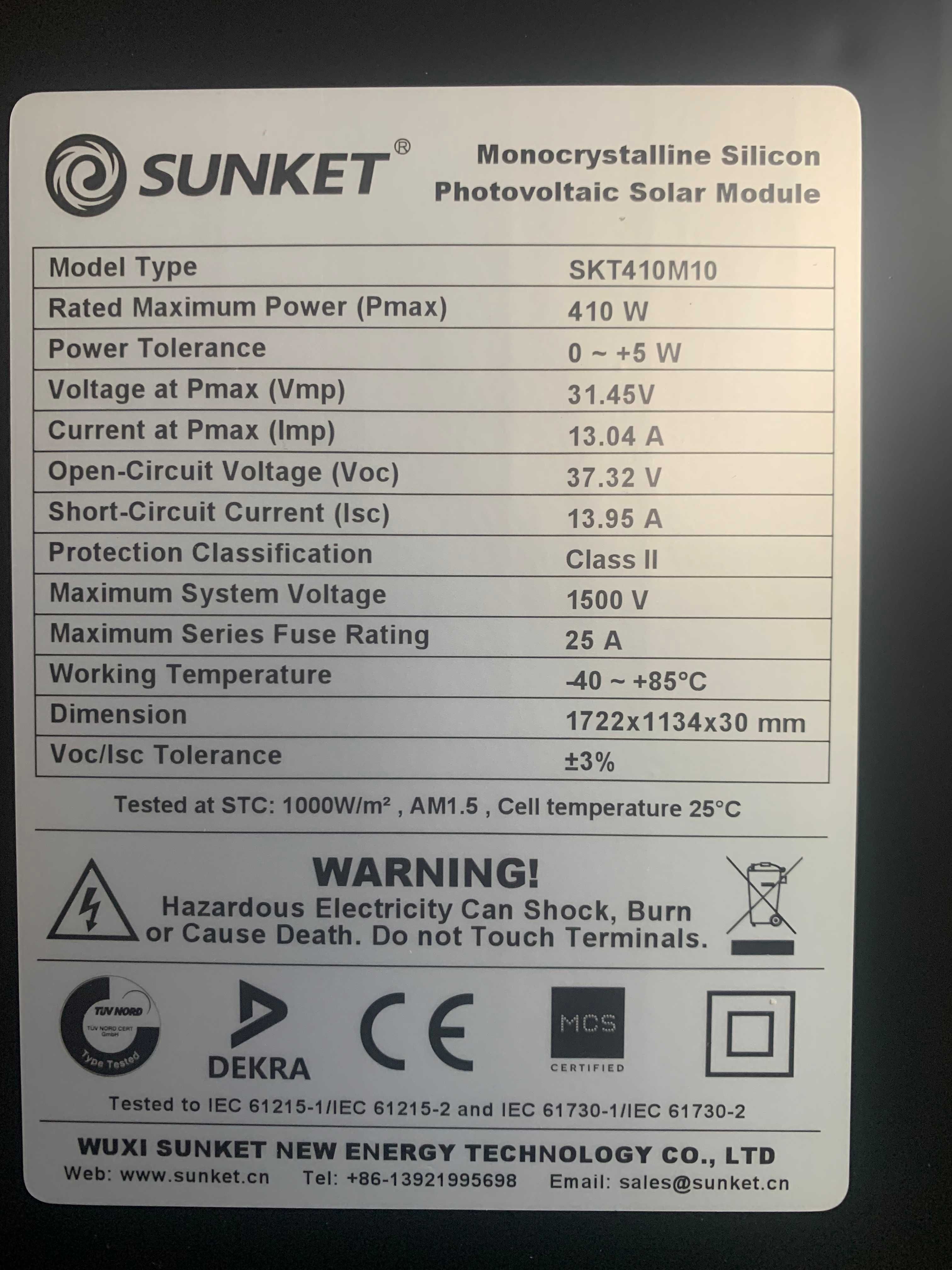 panel solarny 800W kolektor słoneczny balkonowy DE