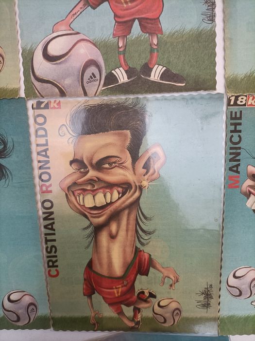 Coleção de 23 postais do jornal Record de 2006