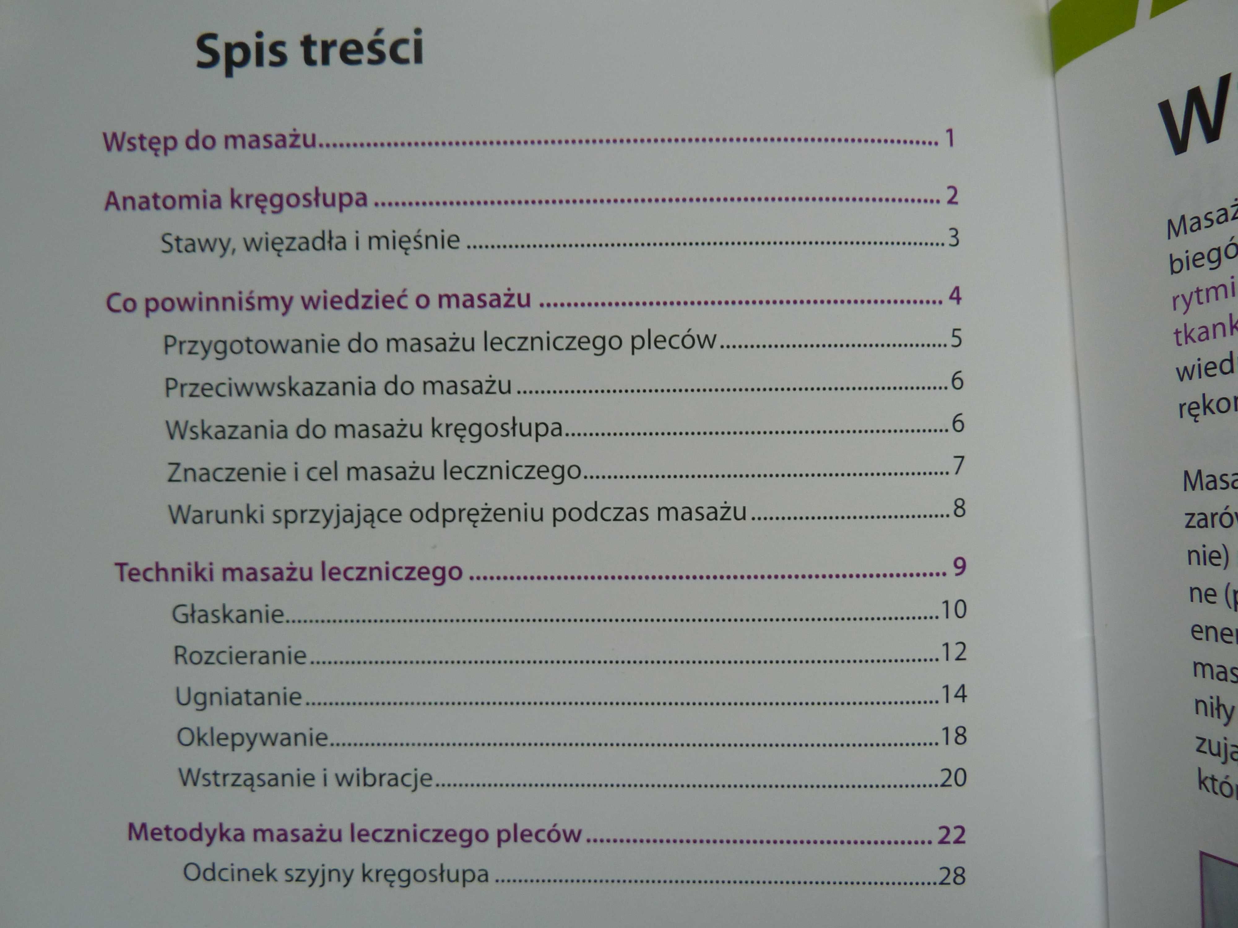 Ćwiczenia  kręgosłupa, Masaż  leczniczy całego ciała, kręgosłupa.3szt.