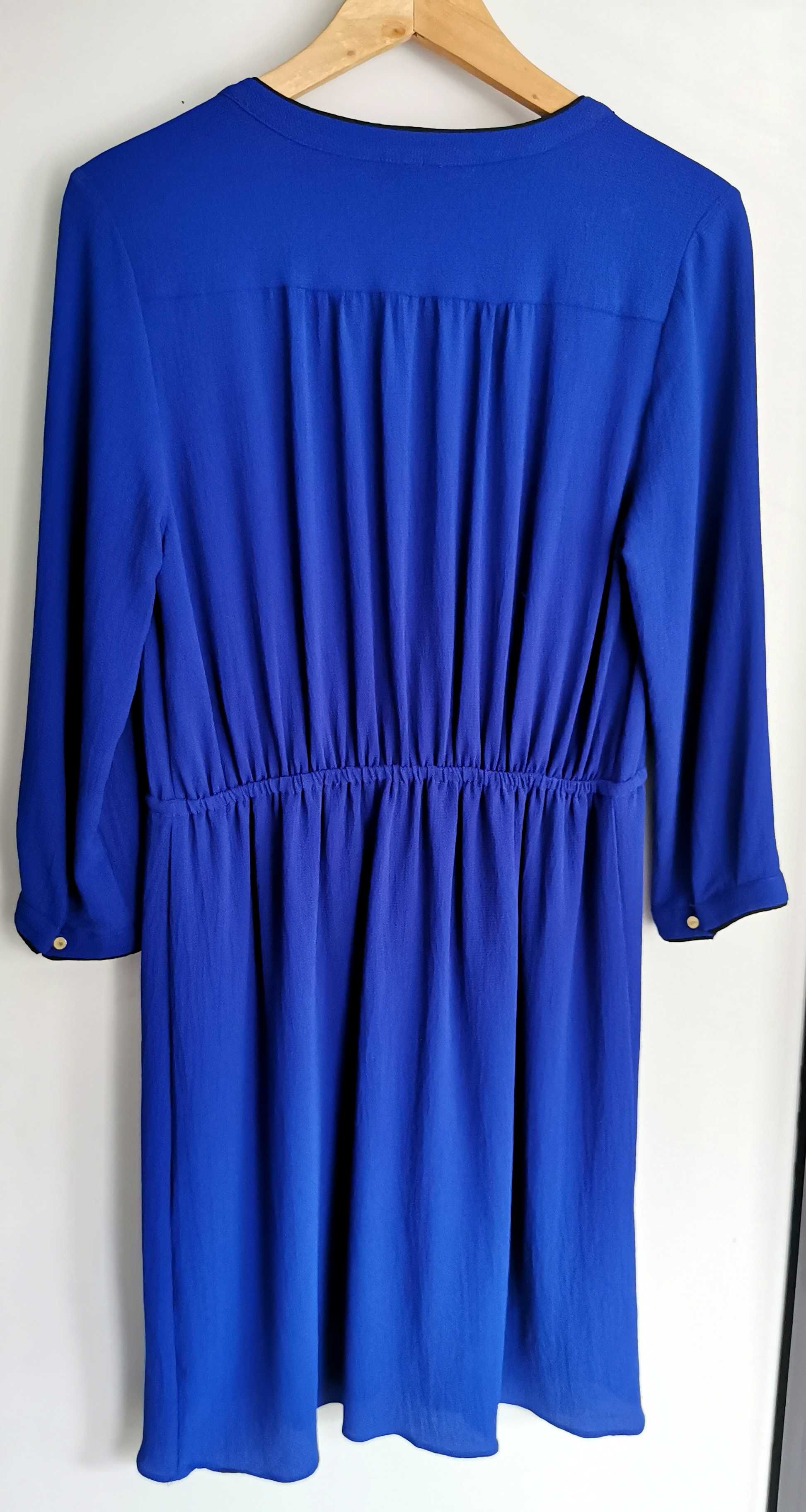 Sukienka kobaltowa H&M rozmiar 38