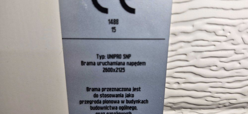 panel bramy garażowej