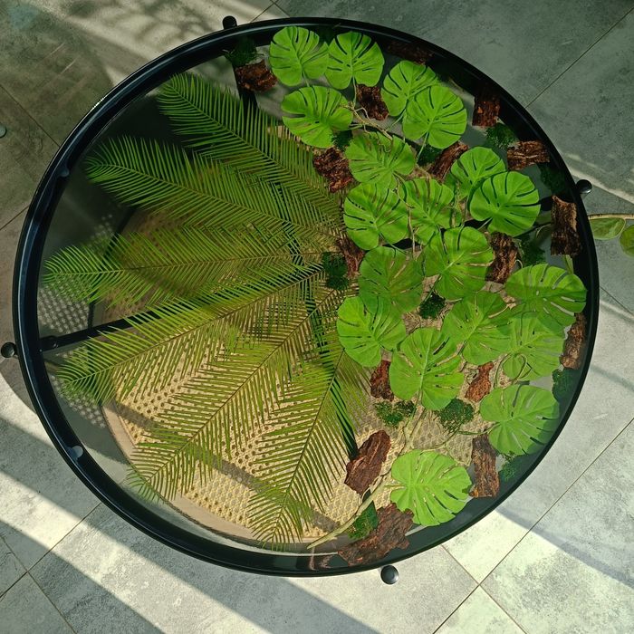 Stół z żywicą własnoręcznie zrobiony