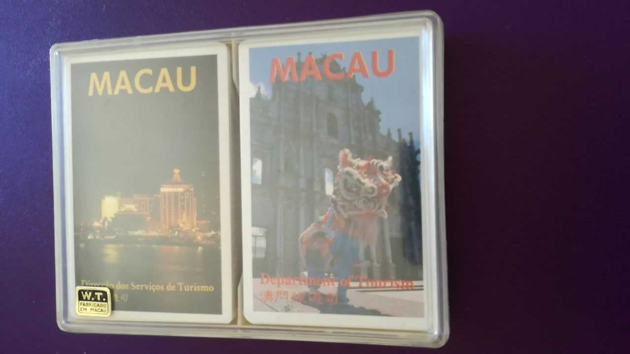 2 Baralhos de Cartas Selados de Macau
