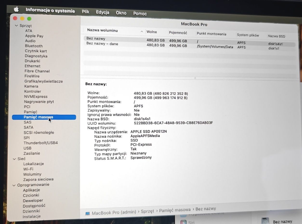 Apple MacBook Pro 16 A2141 16" i7-9750H 16 GB 500 GB