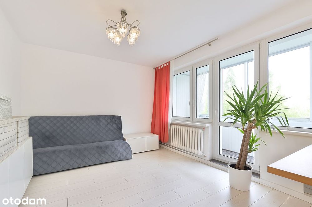 42,5m na Mokotowie do wprowadzenia umeblowane, blisko SGGW Komunikacja