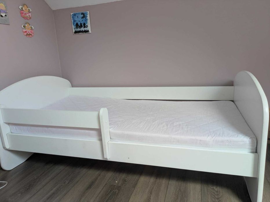 Łożko dziecięce Kobi LUK z szufladą i barierką 160x80