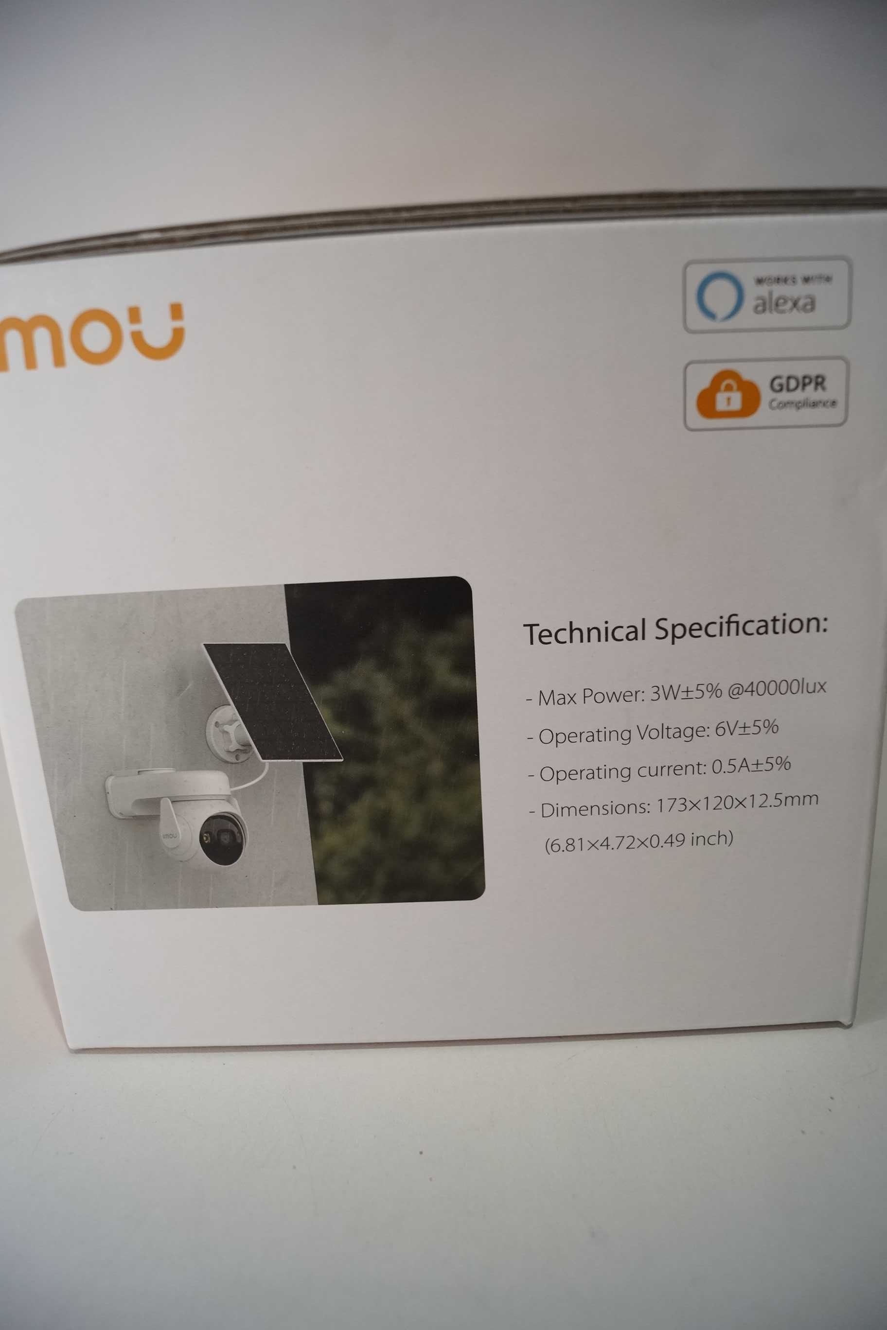 IMOU Kamera monitoring 360 z panelem solarnym 2k wifi alexa ip cell pt