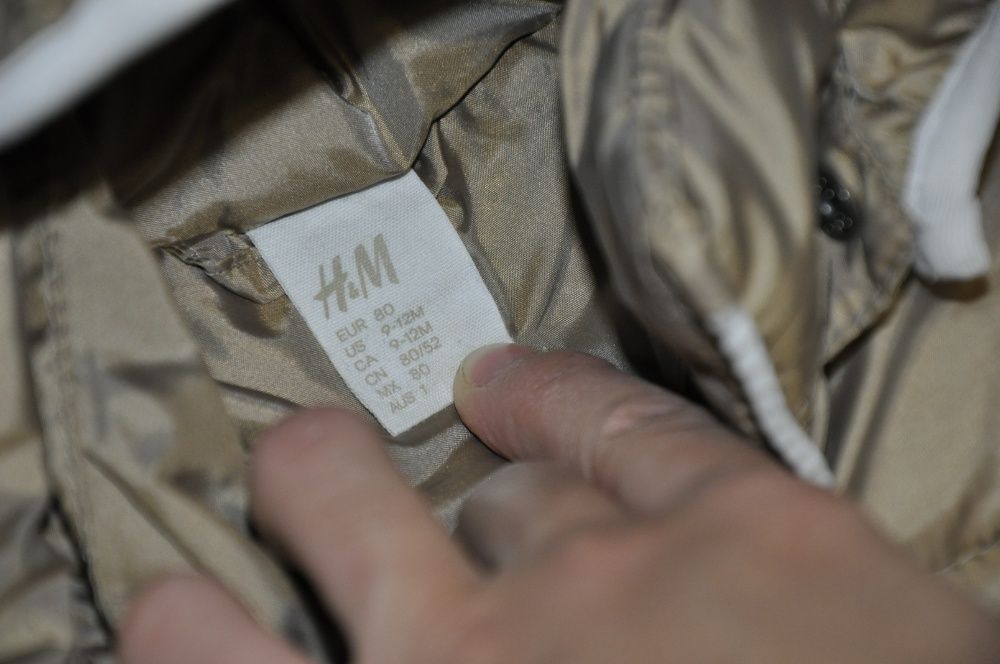 Демисезонная куртка H&M на мальчика 9-12 мес, рост 80-86 см