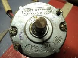 Электродвигатель отопителя МЭ 236 12В 25Вт двигатель печки СССР