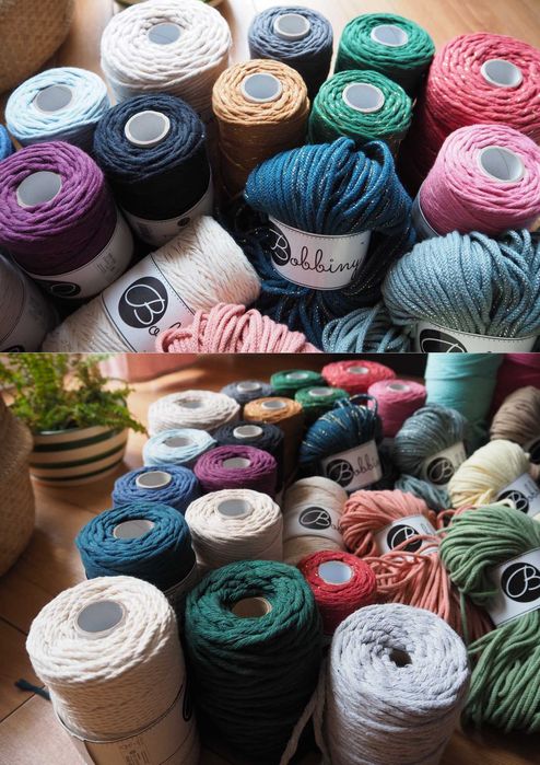 Ozdoby choinkowe świąteczne makrama