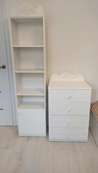 Zestaw mebli dziecięcych Meblik Bianco Fiori