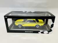 BMW 3.0 CSL E9 kolor żółty Minichamps 1/18