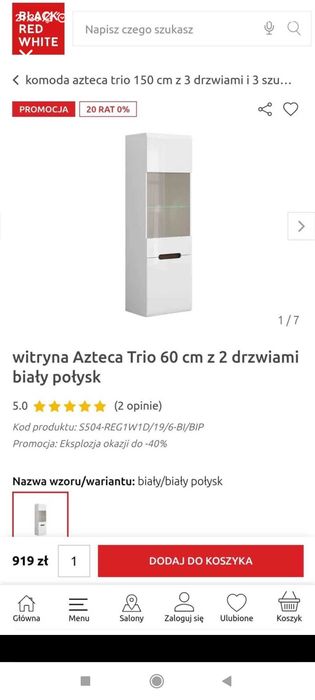 Meble biały połysk