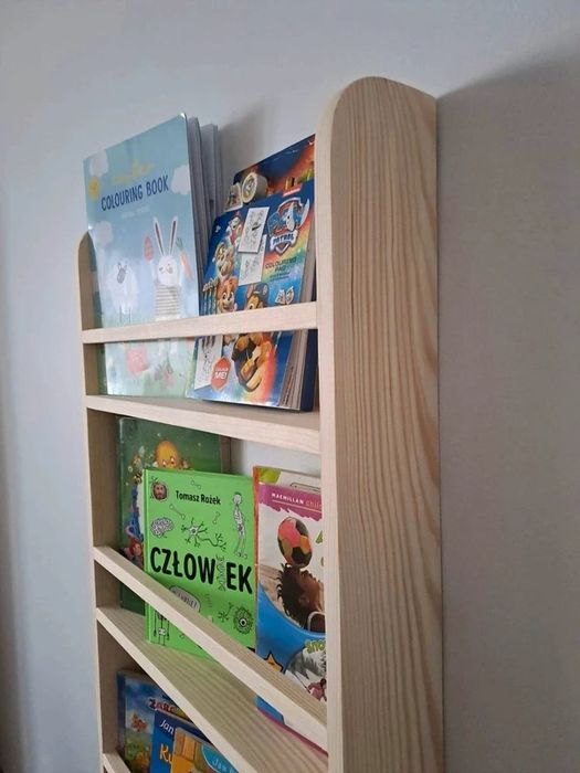 Półka sosnowa naturalna 80x50x10 regał dziecięcy