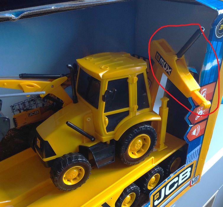 Auto pojazd JCB Heavy Load Transporter Laweta z 2 autami