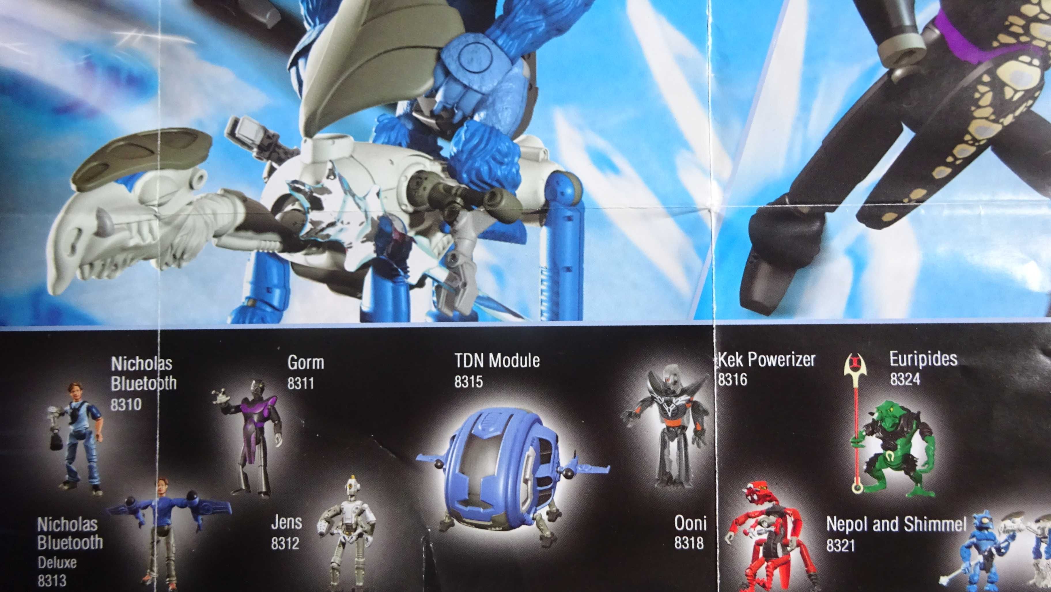 GALIDOR Lego 8313 Nick Bluetooth Deluxe Nicolas lata z 2002r Bionicle